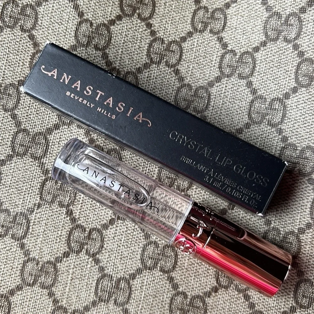 Brand New Anastasia Beverly Hills Non-Sticky Clear Crystal Lip Gloss in Glass